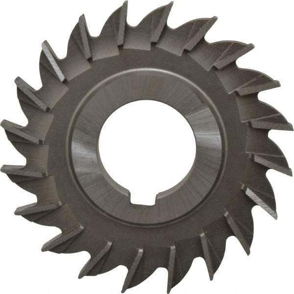 Made in USA - 3" Diam x 5/16" Width of Cut, 20 Teeth, Cobalt Side Milling Cutter - Straight Teeth, Uncoated - Makers Industrial Supply