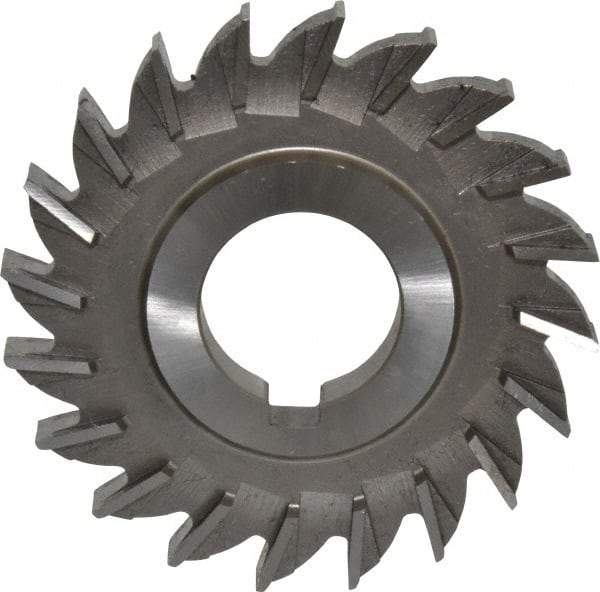 Made in USA - 3" Diam x 3/8" Width of Cut, 20 Teeth, Cobalt Side Milling Cutter - Straight Teeth, Uncoated - Makers Industrial Supply