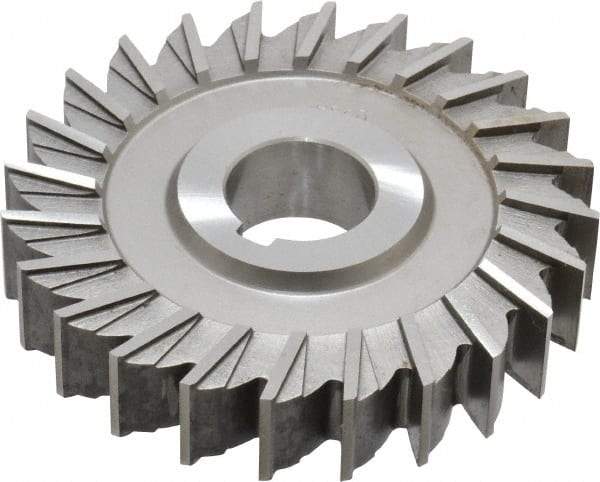 Made in USA - 4" Diam x 3/4" Width of Cut, 24 Teeth, Cobalt Side Milling Cutter - Straight Teeth, Uncoated - Makers Industrial Supply