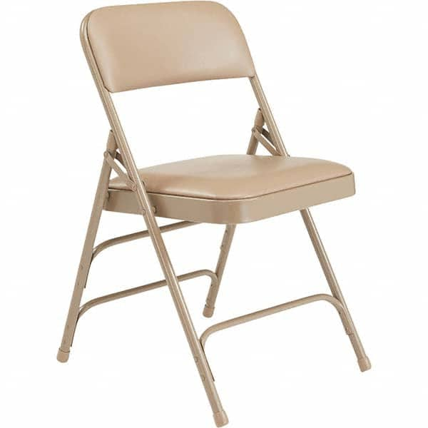 National Public Seating - Folding Chairs Pad Type: Folding Chair w/Vinyl Padded Seat Material: Vinyl; Steel - Makers Industrial Supply