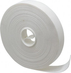 VELCRO Brand - 1" Wide x 25 Yd Long Self Fastening Tie/Strap Hook & Loop Roll - Continuous Roll, White, Printable Surface - Makers Industrial Supply