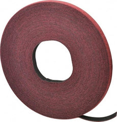 VELCRO Brand - 1/2" Wide x 25 Yd Long Self Fastening Tie/Strap Hook & Loop Roll - Continuous Roll, Cranberry, Fire Retardant, Printable Surface - Makers Industrial Supply