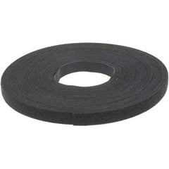 VELCRO Brand - 5/8" Wide x 25 Yd Long Self Fastening Tie/Strap Hook & Loop Roll - Continuous Roll, Black - Makers Industrial Supply