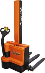 Presto Lifts - 2,200 Lb Capacity, 62" Lift Height, Battery Operated Power Stocker Lift - Makers Industrial Supply