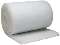 Made in USA - 15' Long x 20" Wide x 1" Thick Polyester Media Air Filter Media Roll - MERV 5, 85% Arrestance Efficiency, 500 FPM Max Air Flow, 0.14" wpg Init Resist, 1" wpg Final Resist, 30% Particle Capture Efficiency, Use with BLC - Makers Industrial Supply