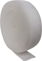 Made in USA - 90' Long x 8" Wide x 1" Thick Polyester Media Air Filter Media Roll - MERV 5, 85% Arrestance Efficiency, 500 FPM Max Air Flow, 0.14" wpg Init Resist, 1" wpg Final Resist, 30% Particle Capture Efficiency, Use with Any Unit - Makers Industrial Supply