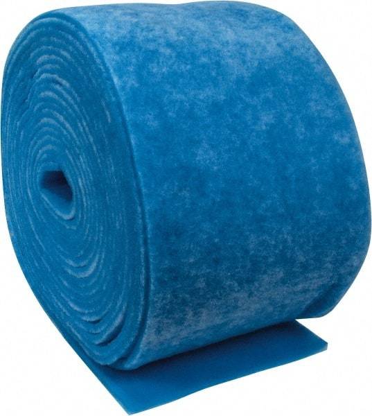 Made in USA - 90' Long x 20" Wide x 1" Thick Polyester Media Air Filter Media Roll - MERV 7, 86% Arrestance Efficiency, 500 FPM Max Air Flow, 0.14" wpg Init Resist, 1" wpg Final Resist, Use with Any Unit - Makers Industrial Supply