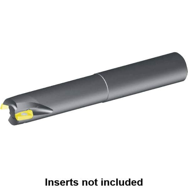 Kennametal - 1-1/2" Cut Diam, 14.3mm Max Depth of Cut, 1-1/4" Shank Diam, 10" OAL, Indexable Square Shoulder End Mill - E.. 14.. Inserts, Cylindrical Shank, 0° Lead Angle, Through Coolant, Series Mill 1-14 - Makers Industrial Supply