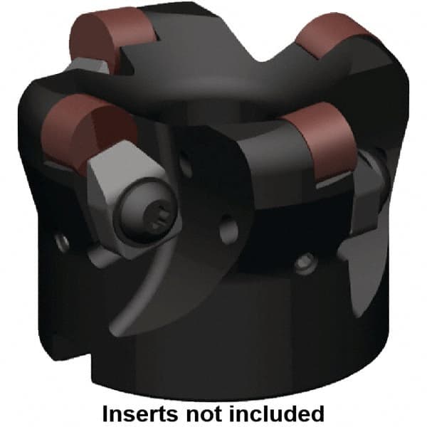 Kennametal - 50mm Cut Diam, 6mm Max Depth, 16mm Arbor Hole, 3 Inserts, RNGN 1207... Insert Style, Indexable Copy Face Mill - KSSR Cutter Style, 20,500 Max RPM, 50mm High, Series KSSR-RN - Makers Industrial Supply