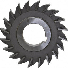 Made in USA - 3" Diam x 5/16" Width of Cut, 20 Teeth, High Speed Steel Side Milling Cutter - Straight Teeth, Uncoated - Makers Industrial Supply