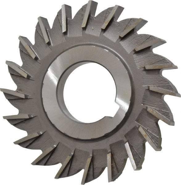 Made in USA - 3" Diam x 11/32" Width of Cut, 20 Teeth, High Speed Steel Side Milling Cutter - Straight Teeth, Uncoated - Makers Industrial Supply