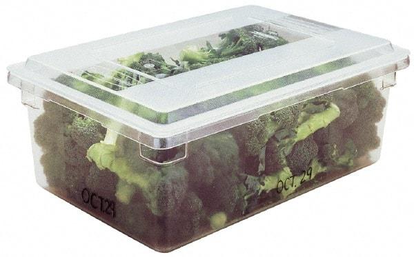 Rubbermaid - Rectangular, Clear Polycarbonate Food Tote Box - 12" High x 18" Wide x 26" Long - Makers Industrial Supply