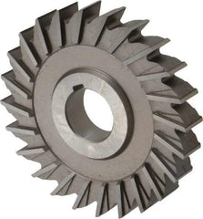 Made in USA - 4" Diam x 5/8" Width of Cut, 24 Teeth, High Speed Steel Side Milling Cutter - Straight Teeth, Uncoated - Makers Industrial Supply