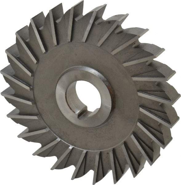 Made in USA - 5" Diam x 5/8" Width of Cut, 24 Teeth, High Speed Steel Side Milling Cutter - Straight Teeth, Uncoated - Makers Industrial Supply