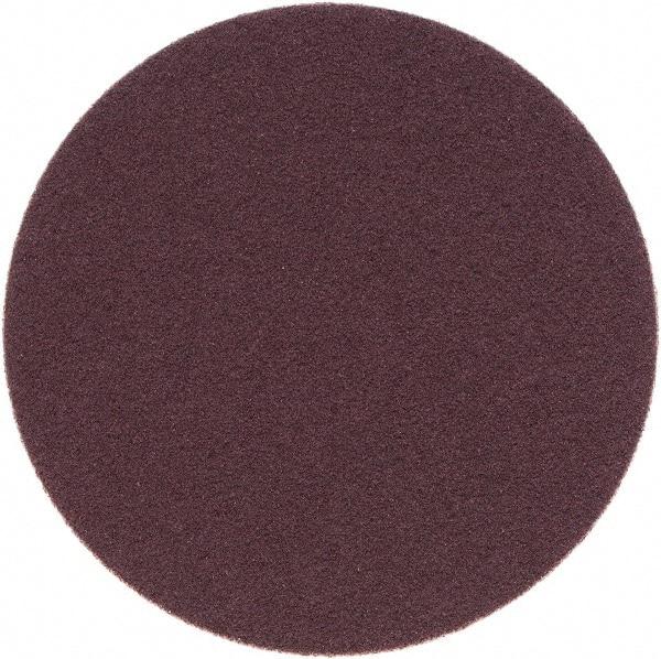 Superior Abrasives - 3" Diam, 100 Grit Aluminum Oxide Adhesive PSA Disc - Fine Grade, Brown, Cloth Backing, Flexible - Makers Industrial Supply