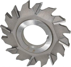 Made in USA - 2-1/2" Diam x 1/4" Width of Cut, 16 Teeth, High Speed Steel Side Milling Cutter - Staggered Teeth, Uncoated - Makers Industrial Supply