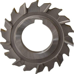 Made in USA - 3" Diam x 5/16" Width of Cut, 18 Teeth, High Speed Steel Side Milling Cutter - Staggered Teeth, Uncoated - Makers Industrial Supply