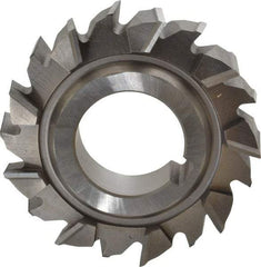 Made in USA - 3" Diam x 3/4" Width of Cut, 18 Teeth, High Speed Steel Side Milling Cutter - Staggered Teeth, Uncoated - Makers Industrial Supply