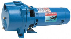 Goulds Pumps - 230 Volt, 13.9 Amp, 1 Phase, 2 HP, Self Priming Centrifugal Pump - 48J Frame, 1-1/2 Inch Inlet, 87 Max GPM, ODP Motor, Cast Iron Housing, Noryl Impeller, 106 Ft. Shut Off, Carbon Ceramic Mechanical Seal - Makers Industrial Supply