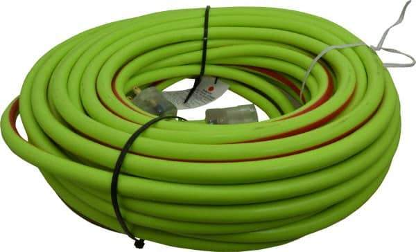 Southwire - 100', 10/3 Gauge/Conductors, Green/Red Outdoor Extension Cord - 1 Receptacle, 15 Amps, 125 VAC, UL SJTW, NEMA 5-15P, 5-15R - Makers Industrial Supply