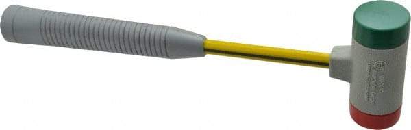 NUPLA - 1 Lb Head 1-3/8" Face Tough Polymer Hammer - Fiberglass Handle - Makers Industrial Supply