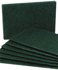 Ability One - 9-1/2" Long x 6" Wide x 1/4" Thick Sponge - Medium-Duty, Green - Makers Industrial Supply