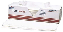 Ability One - Flat Fold Clean Room/Lab/Critical Task Wipes - 16-1/2" x 15" Sheet Size, White - Makers Industrial Supply