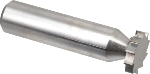 Made in USA - 5/8" Diam x 1/8" Face Width, Solid Carbide, 10 Teeth, Shank Connection Woodruff Keyseat Cutter - Uncoated, 2-1/8" OAL x 1/2" Shank, Straight Teeth, ANSI 405, Old Standard 5 - Makers Industrial Supply