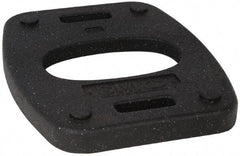 PRO-SAFE - 18-1/2" Wide x 1.8" High Rubber Vertical Panel Rubber Base - 20 Lb, Black - Makers Industrial Supply