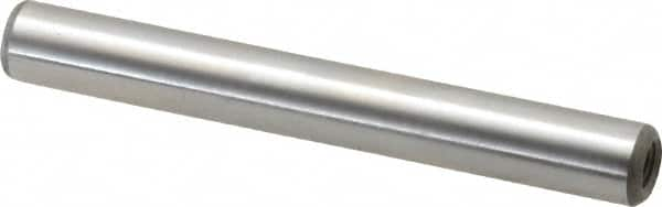 Jergens - 5/16" Diam x 2-1/2" Pin Length Alloy Steel Pull Out Dowel Pin - C 47-58 & C 60-64 (Surface) Hardness, 1 Beveled & 1 Threaded End - Makers Industrial Supply