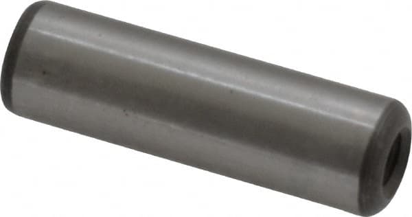 Jergens - 3/8" Diam x 1-1/4" Pin Length Alloy Steel Pull Out Dowel Pin - C 47-58 & C 60-64 (Surface) Hardness, 1 Beveled & 1 Threaded End - Makers Industrial Supply