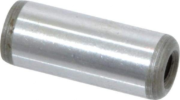 Jergens - 1/2" Diam x 1-1/4" Pin Length Alloy Steel Pull Out Dowel Pin - C 47-58 & C 60-64 (Surface) Hardness, 1 Beveled & 1 Threaded End - Makers Industrial Supply