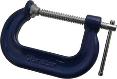 Gibraltar - Regular-Duty 3" Max Opening, 2-3/8" Throat Depth, Forged Steel Standard C-Clamp - 3,500 Lb Capacity, 0" Min Opening, Deep Throat - Makers Industrial Supply