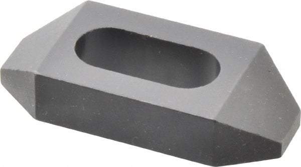 Gibraltar - 1/2" Stud, Steel, Plain Strap Clamp - 11/16" Travel, 2-1/2" OAL x 1-1/8" Wide x 1/2" High, Black Oxide Finish, Tapered Nose - Makers Industrial Supply