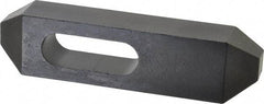 Gibraltar - 7/8, 1" Stud, Steel, Plain Strap Clamp - 1-11/16" Travel, 8" OAL x 2" Wide x 1-3/8" High, Black Oxide Finish, Tapered Nose - Makers Industrial Supply