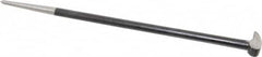 Value Collection - 16" OAL Rolling Head Pry Bar - 1/2" Wide, Chrome Vanadium - Makers Industrial Supply