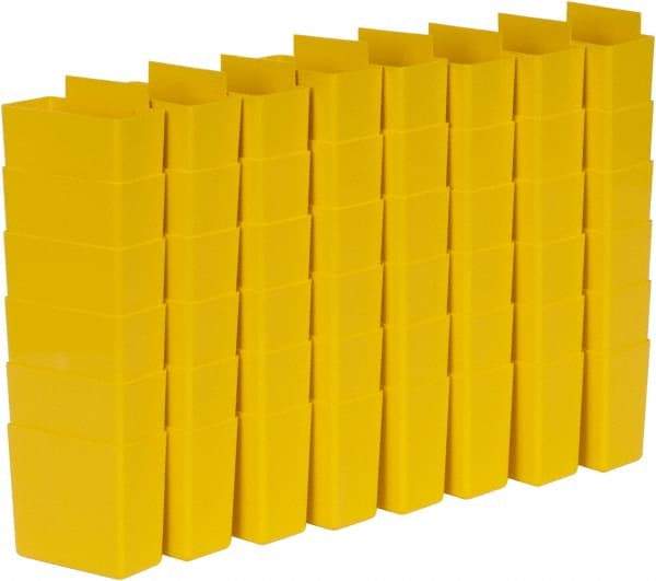 Quantum Storage - 1.8" Wide x 3" High, Yellow Bin Cup - Use with Quantum Storage Systems - Shelf Bin - Makers Industrial Supply