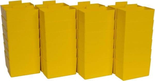 Quantum Storage - 2.8" Wide x 3" High, Yellow Bin Cup - Use with Quantum Storage Systems - Shelf Bin - Makers Industrial Supply