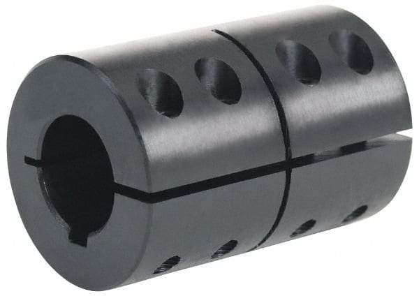 Climax Metal Products - 1/4" Bore, Steel, One Piece Clamping Shaft Collar - 13/16" Outside Diam, 1-1/4" Wide - Makers Industrial Supply