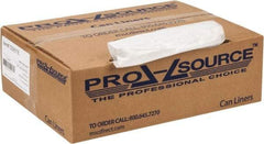 PRO-SOURCE - 0.31 mil Thick, Household/Office Trash Bags - 30" Wide x 36" High, Clear - Makers Industrial Supply