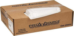 PRO-SOURCE - 0.35 mil Thick, Household/Office Trash Bags - 33" Wide x 39" High, Clear - Makers Industrial Supply