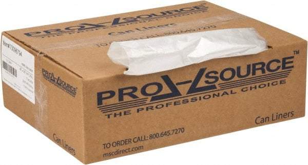 PRO-SOURCE - 0.47 mil Thick, Household/Office Trash Bags - 38" Wide x 58" High, Clear - Makers Industrial Supply