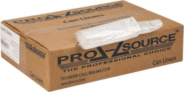 PRO-SOURCE - 0.39 mil Thick, Household/Office Trash Bags - 40" Wide x 46" High, Clear - Makers Industrial Supply