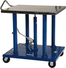 Vestil - 2,000 Lb Capacity Manual Post Work Platform - 36" to 54" Lift Height, 36" Platform Length x 30" Platform Width - Makers Industrial Supply