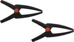 Bessey - 2 Piece 33 Lb Capacity Spring Clamp Set - 2" Opening Capacity, 4" OAL - Makers Industrial Supply