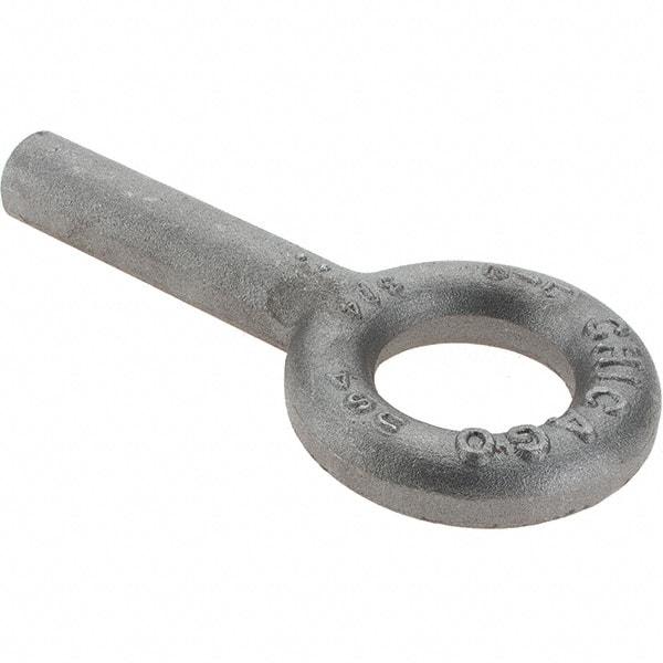 Gibraltar - Forged Steel, Fixed Blank Lifting Eye Bolt - 3" Shank, No Shoulder - Makers Industrial Supply