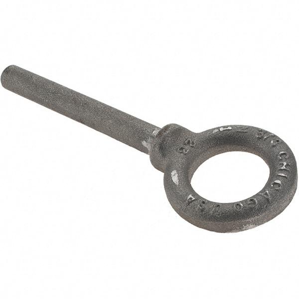 Gibraltar - Forged Steel, Fixed Blank Lifting Eye Bolt - 3" Shank, Shoulder - Makers Industrial Supply