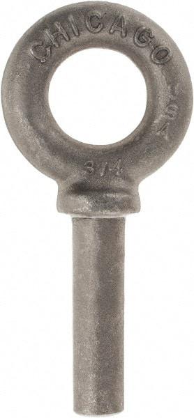 Gibraltar - Forged Steel, Fixed Blank Lifting Eye Bolt - 3" Shank, Shoulder - Makers Industrial Supply