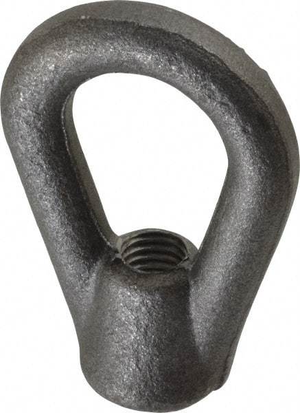 Gibraltar - 3,600 Lb Capacity, 1/2-13 Thread, Self Colored, Carbon Steel Heavy Duty Lifting Eye Nut - Grade C-1030, 3" High, 1-1/8" Inside & 2" Outside Eye Diam, 2" Bell/Base Width - Makers Industrial Supply