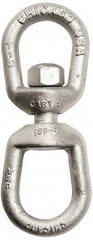 Gibraltar - 2, 250 Lbs. Load Limit, 5-1/16 Inches Long x 3/8 Inch Diameter Oval Eye Swivel - 1-1/4 Inch Inside Width, 2 Inch Outside Width, 1/2 Inch Pin Diameter, 4-5/16 Inch Reach, 1-1/2 Inch Lower Eye Inside Height, 7/8 Inch Upper Eye Inside Height - Makers Industrial Supply